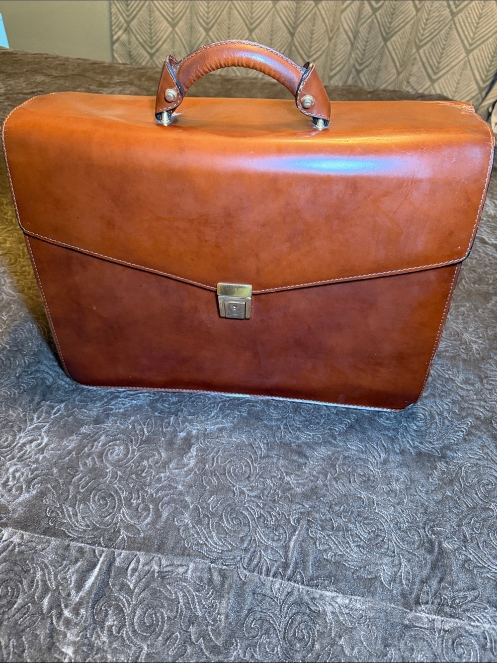 pratesi firenze vintage briefcase Classic Leather Briefcase - Brown from 1959